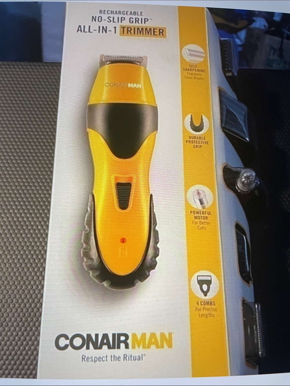 Conair Rechargeable Yellow All-in-1 Trimmer